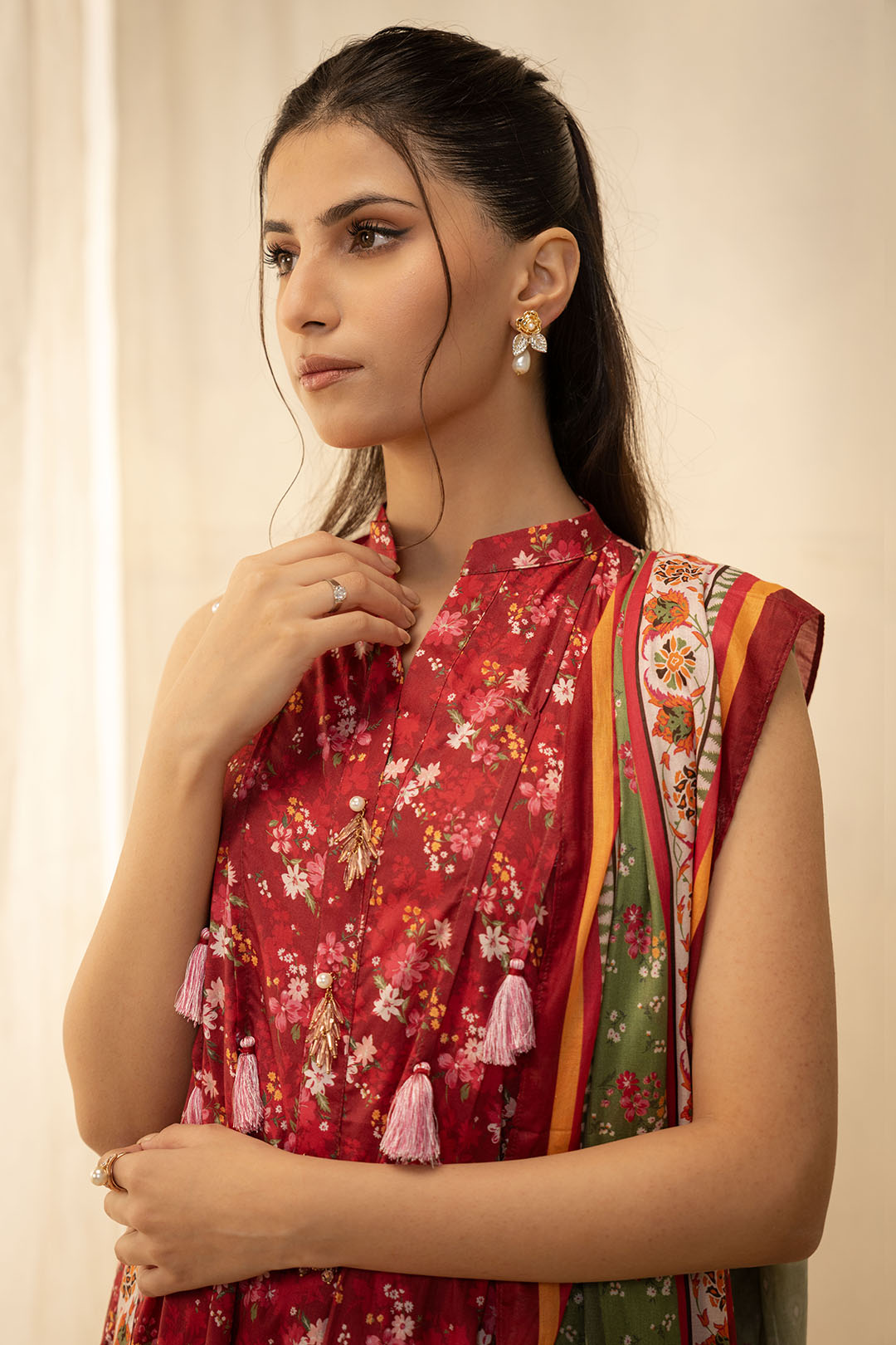 Zellbury | Unstitched 2 Piece Lawn | Shirt Dupatta - 0087 Default Title