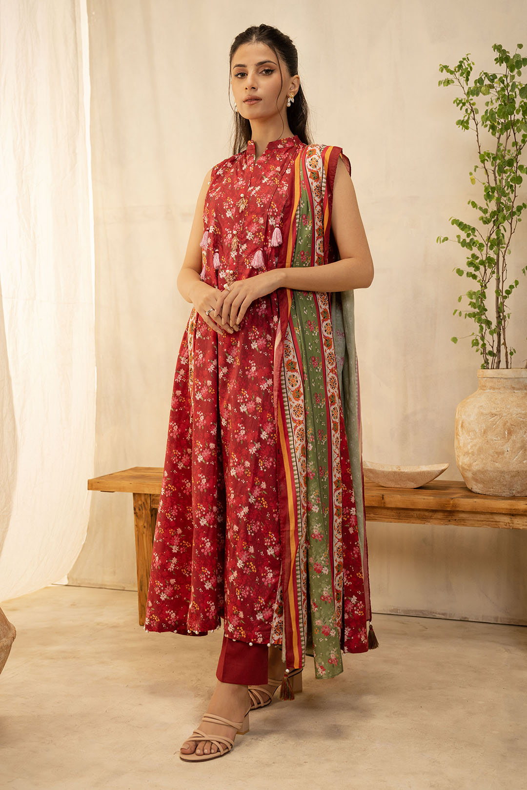 Zellbury | Unstitched 2 Piece Lawn | Shirt Dupatta - 0087