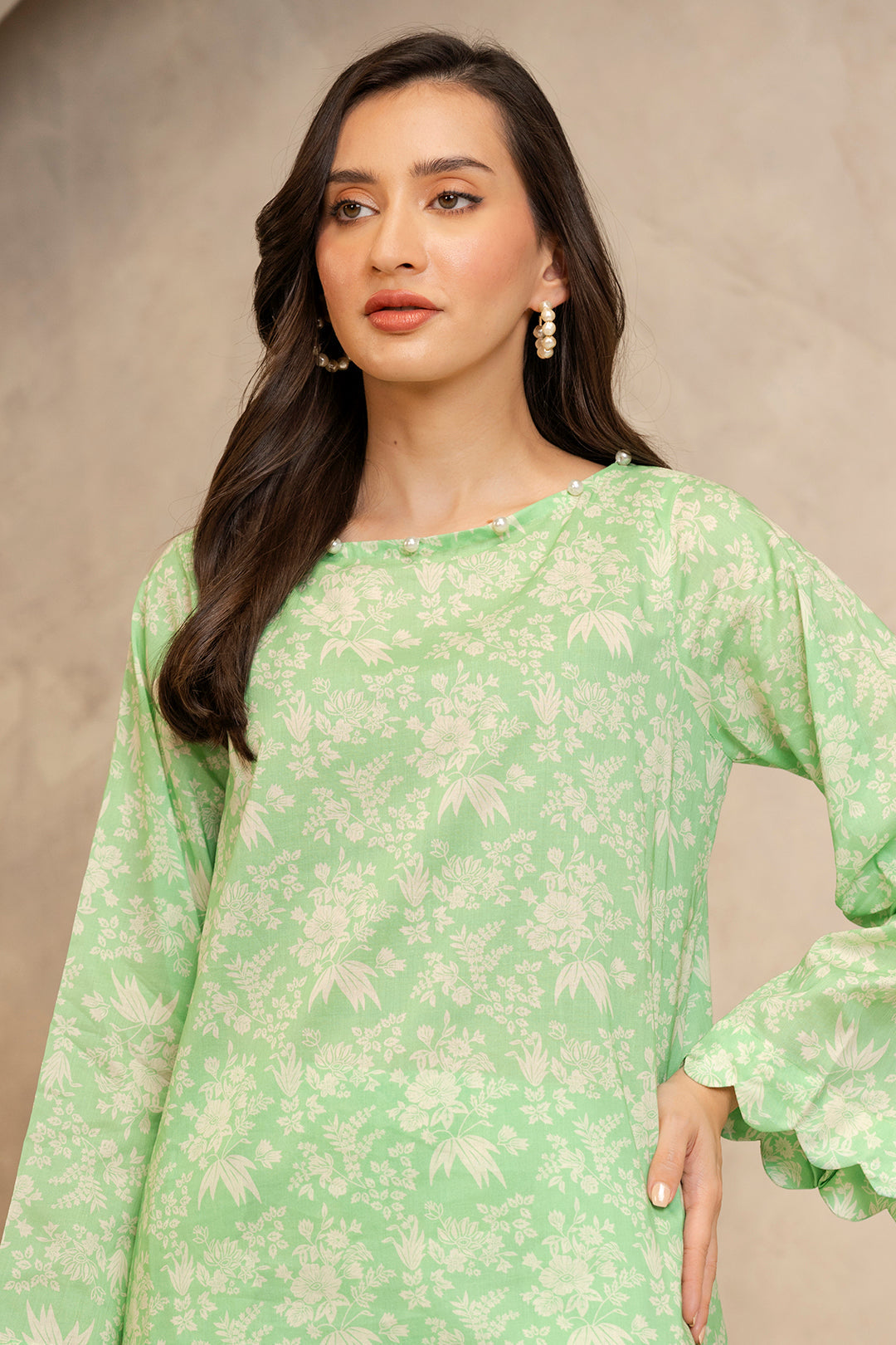 Zellbury | Unstitched 2 Piece Lawn | Shirt Shalwar - 0093 Default Title