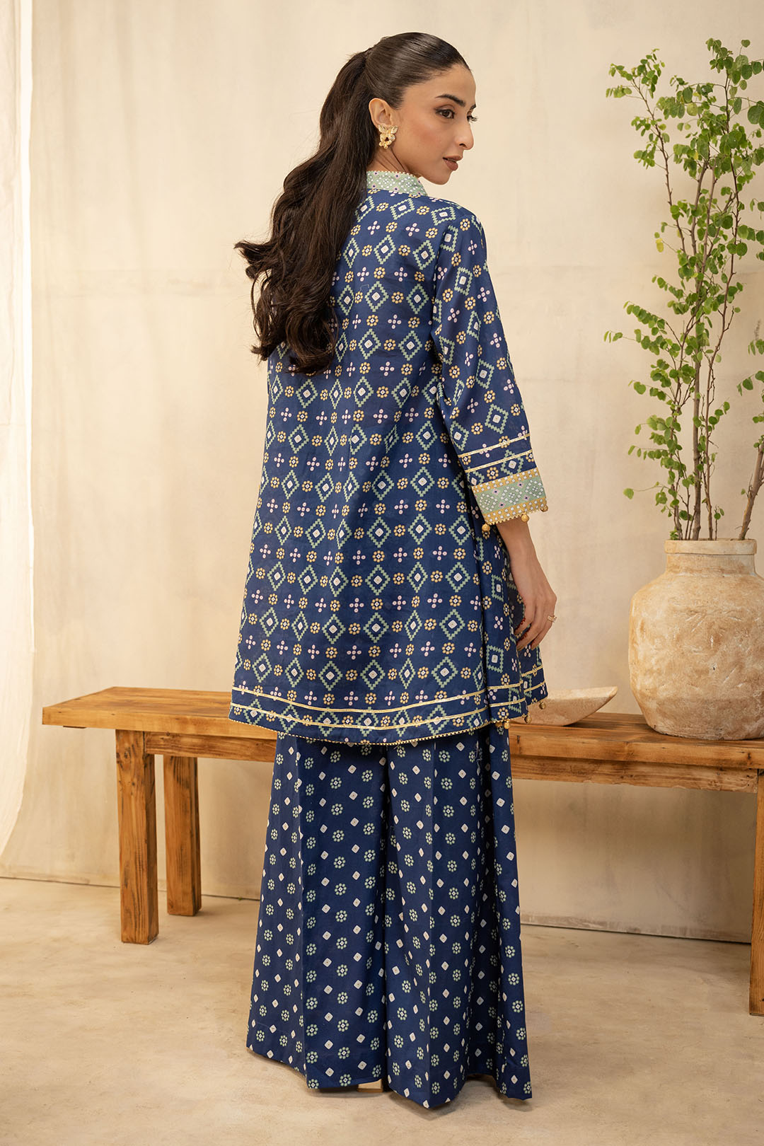 Zellbury | Unstitched 2 Piece Lawn | Shirt Shalwar - 0095