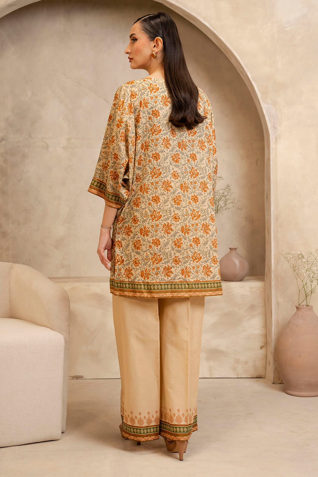 Zellbury | Unstitched 2 Piece Lawn | Shirt Shalwar - 0097