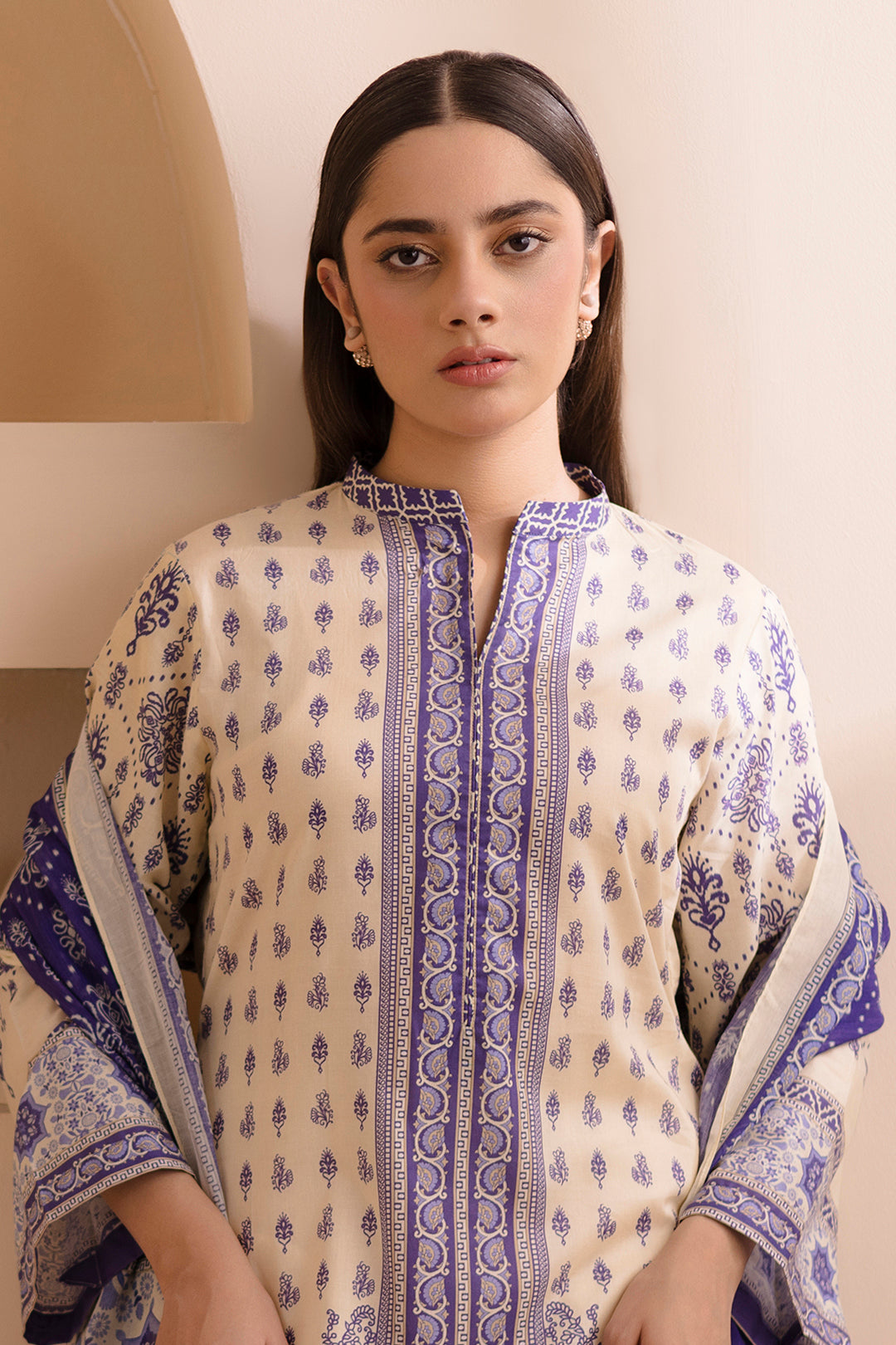 Zellbury | Unstitched 2 Piece Lawn | Shirt Dupatta - 0158 Default Title