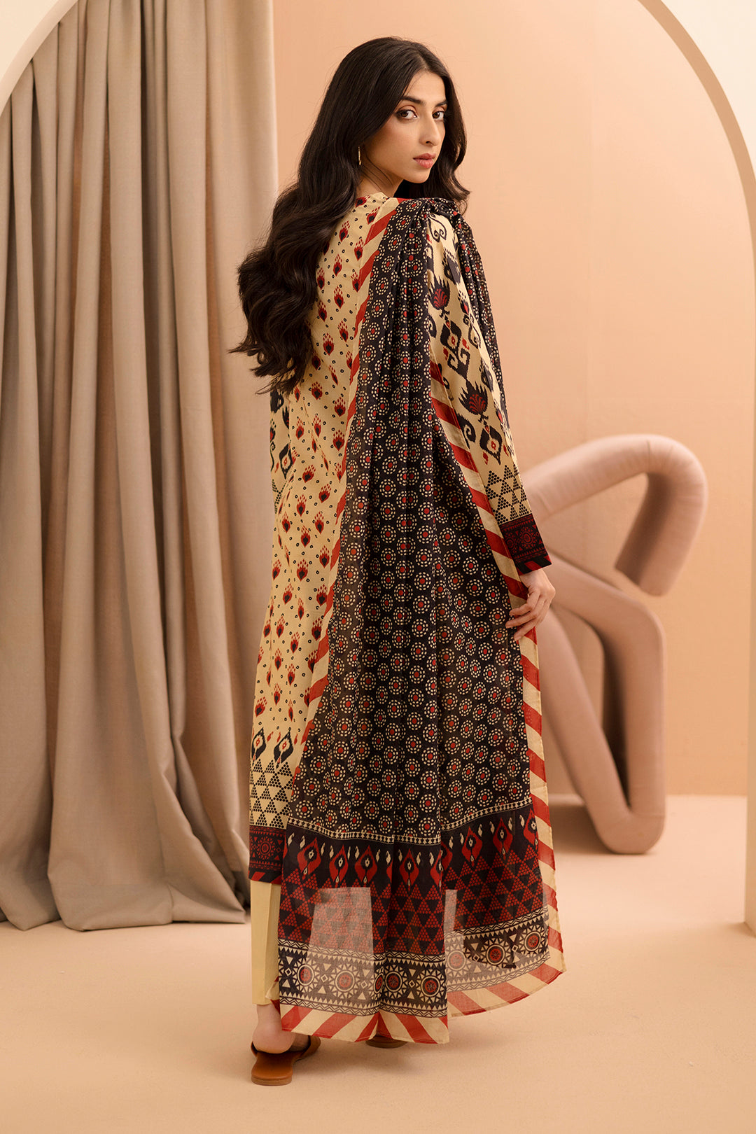 Zellbury | Unstitched 2 Piece Lawn | Shirt Dupatta - 0160
