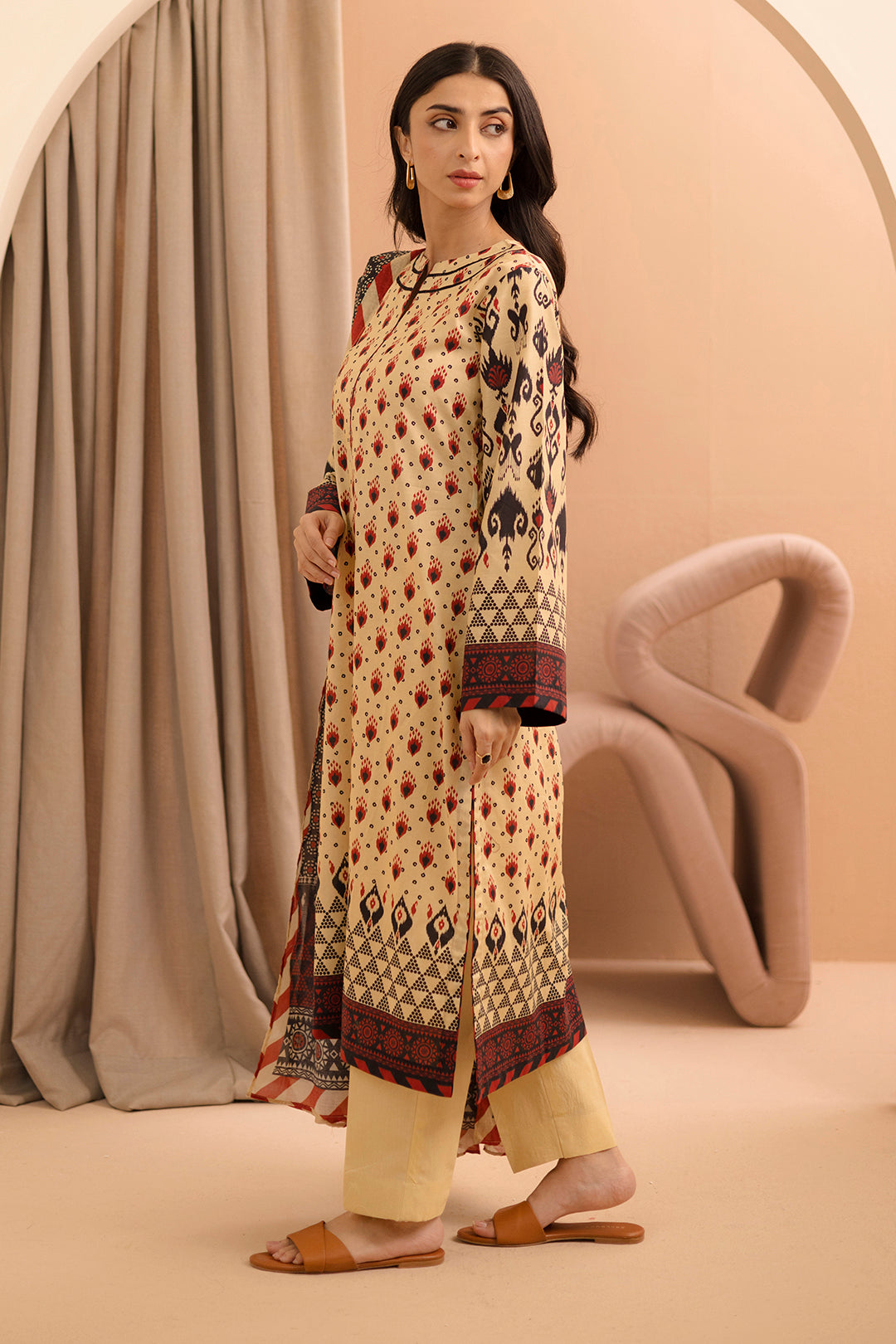 Zellbury | Unstitched 2 Piece Lawn | Shirt Dupatta - 0160