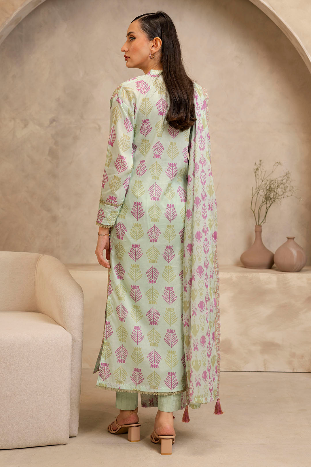 Zellbury | Unstitched 3 Piece Lawn | Shirt Shalwar Dupatta - 0028