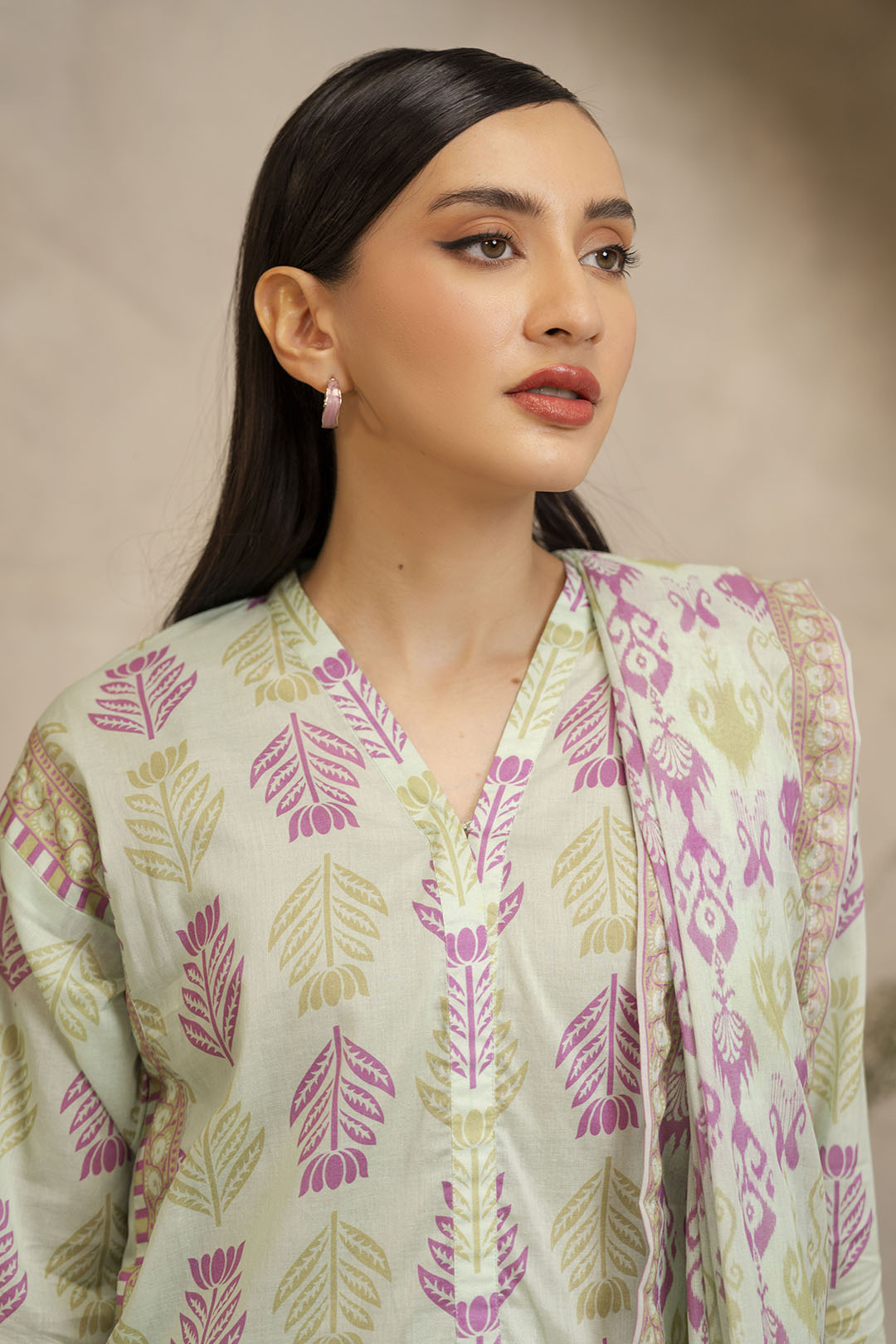 Zellbury | Unstitched 3 Piece Lawn | Shirt Shalwar Dupatta - 0028 Default Title