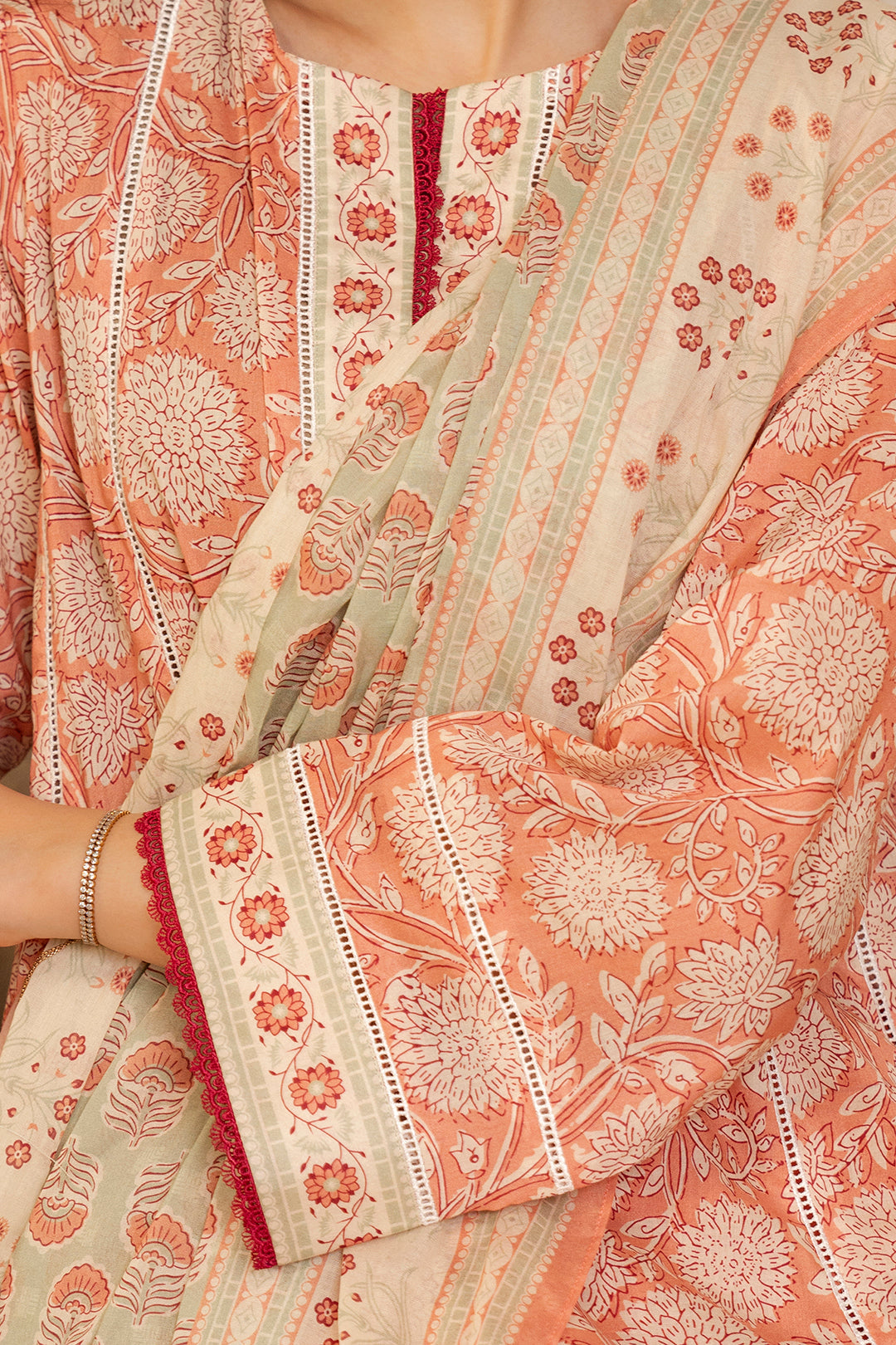 Zellbury | Unstitched 3 Piece Lawn | Shirt Shalwar Dupatta - 0032
