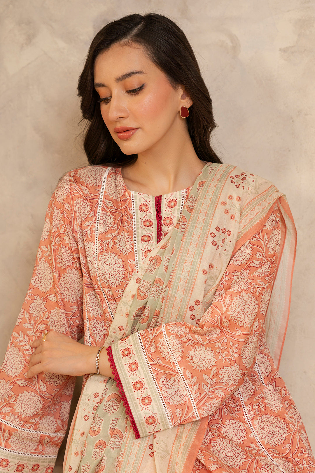 Zellbury | Unstitched 3 Piece Lawn | Shirt Shalwar Dupatta - 0032 Default Title