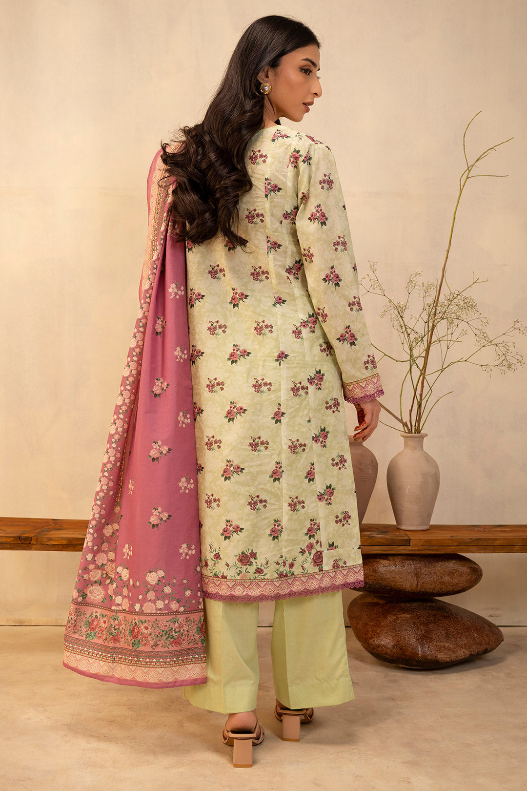 Zellbury | Unstitched 3 Piece Lawn | Shirt Shalwar Dupatta - 0039