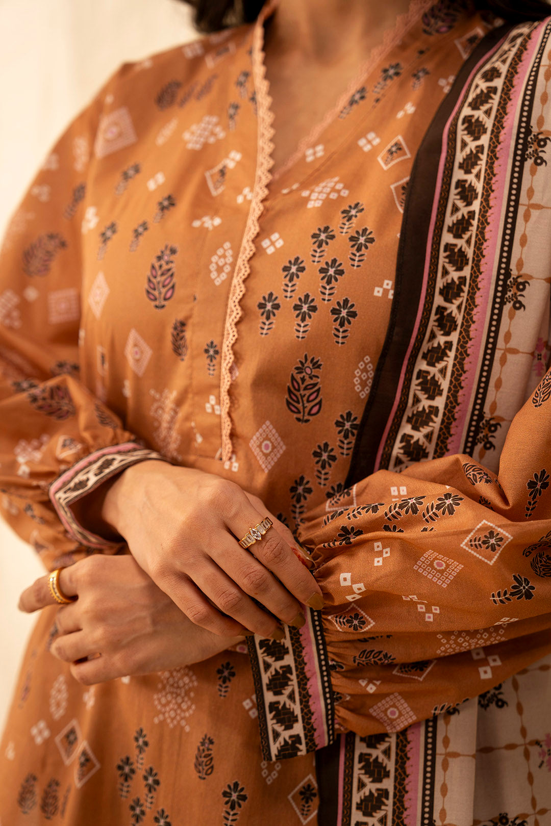 Zellbury | Unstitched 3 Piece Lawn | Shirt Shalwar Dupatta - 0047