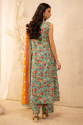 Zellbury | Unstitched 3 Piece Lawn | Shirt Shalwar Dupatta - 0052