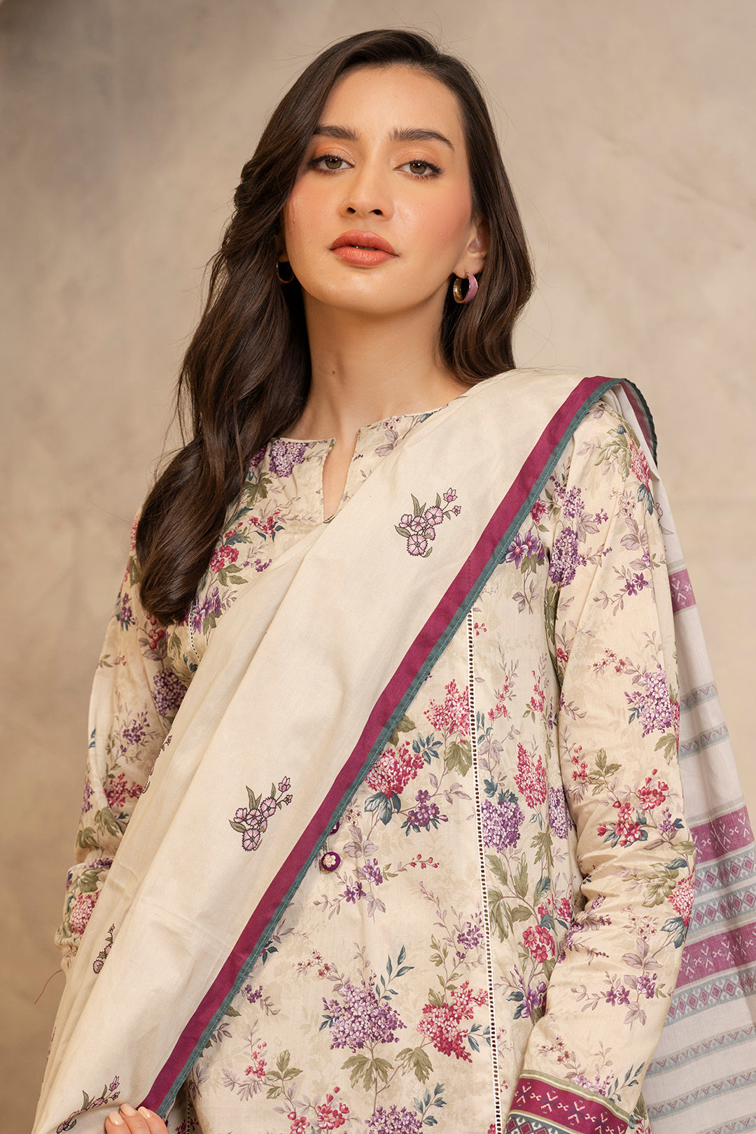 Zellbury | Unstitched 3 Piece Lawn | Shirt Shalwar Dupatta - 0059 Default Title