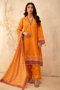 Zellbury | Unstitched 3 Piece Lawn | Shirt Shalwar Dupatta - 0115
