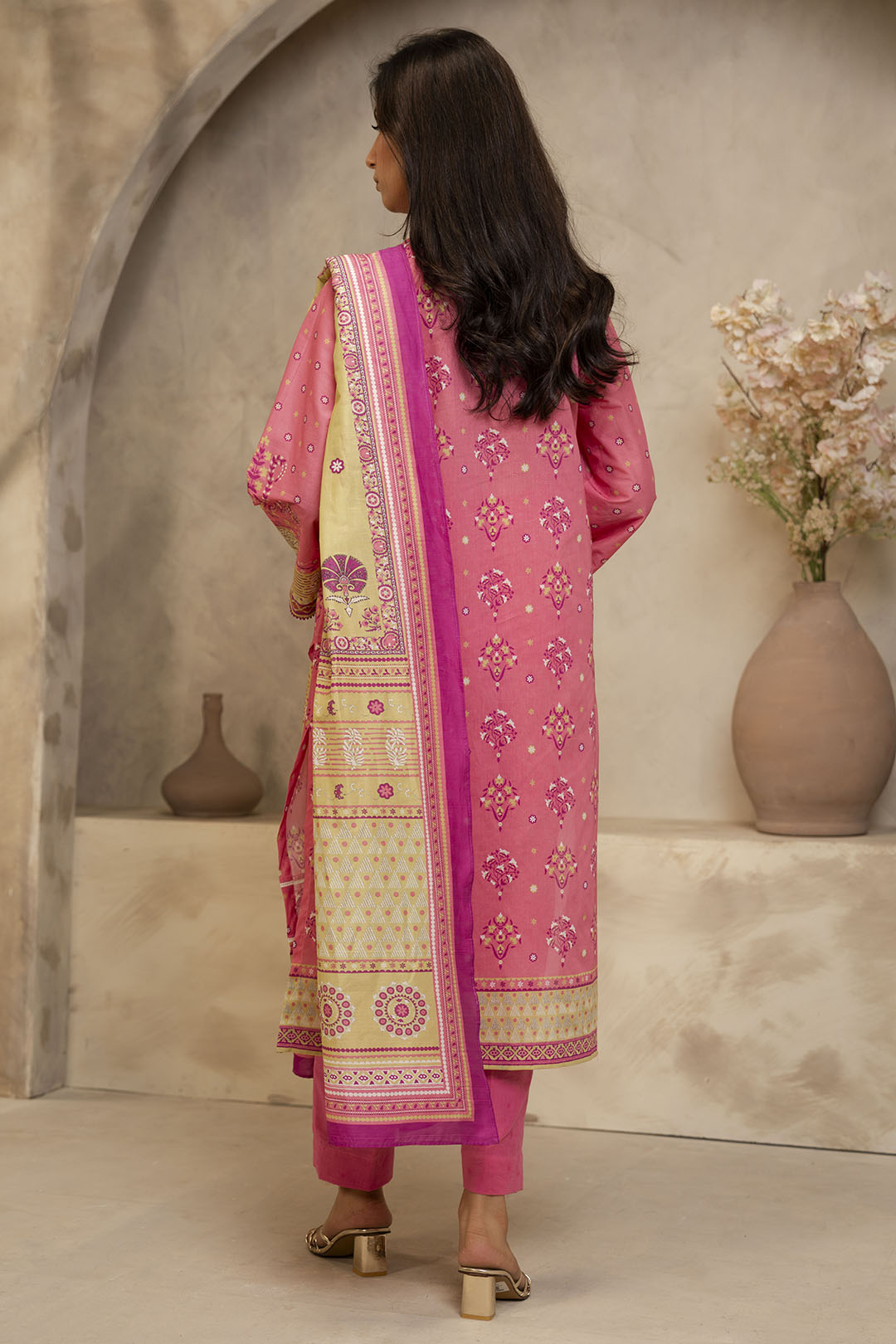 Zellbury | Unstitched 3 Piece Lawn | Shirt Shalwar Dupatta - 0122