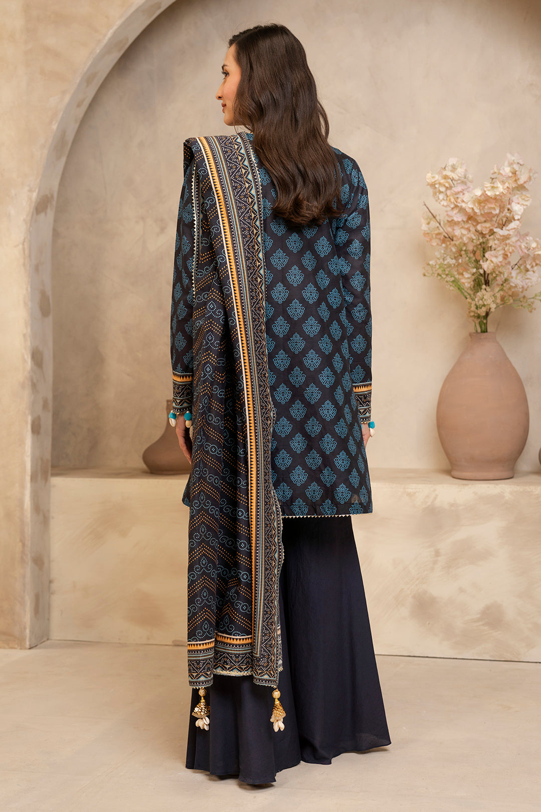 Zellbury | Unstitched 3 Piece Lawn | Shirt Shalwar Dupatta - 0125