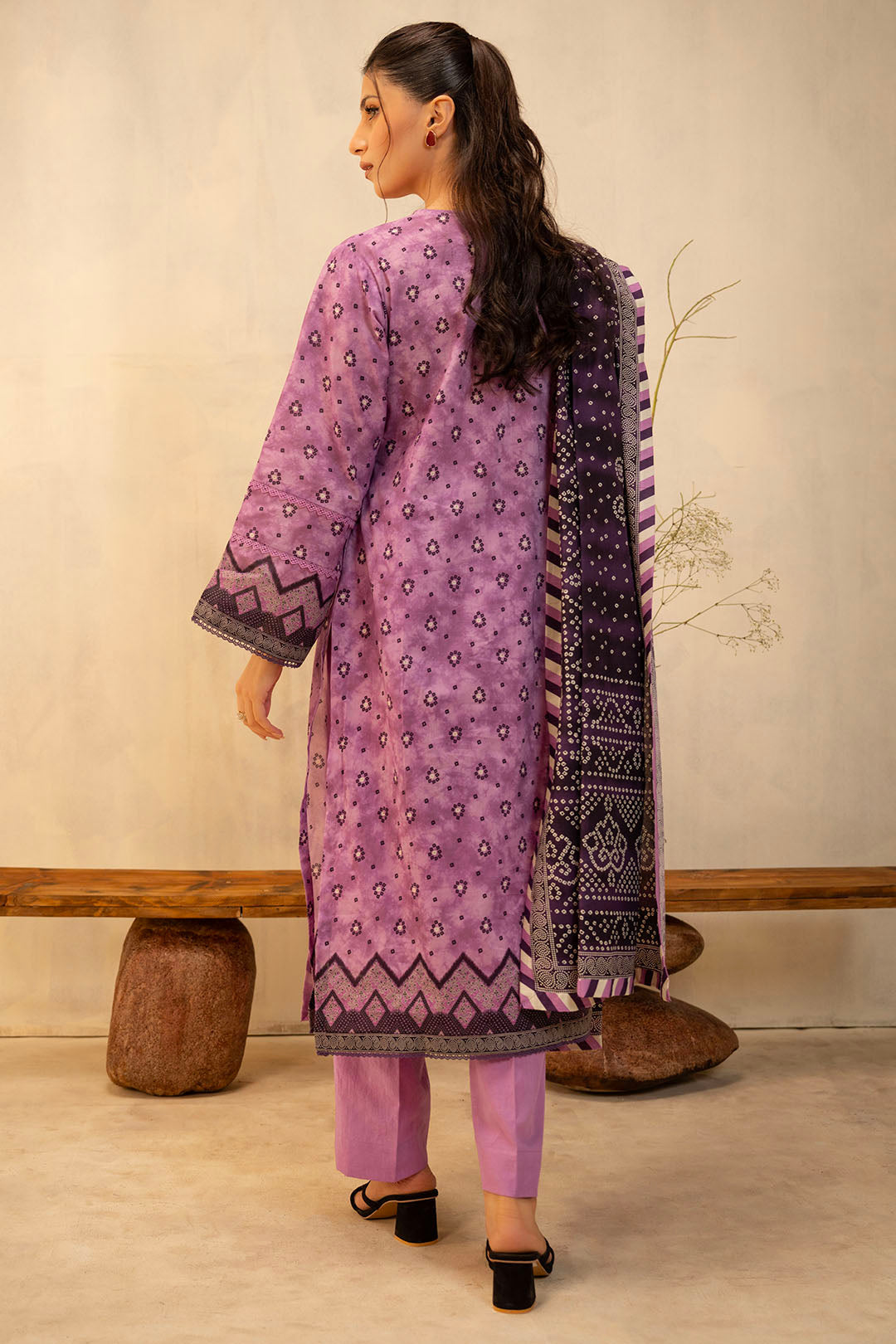 Zellbury | Unstitched 3 Piece Lawn | Shirt Shalwar Dupatta - 0126