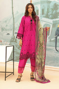 Zellbury | Unstitched 3 Piece Khaddar | Embroidered Shirt Shalwar Dupatta - 0772