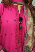Zellbury | Unstitched 3 Piece Khaddar | Embroidered Shirt Shalwar Dupatta - 0772