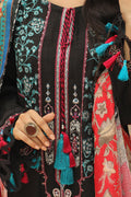 Zellbury | Unstitched 3 Piece Khaddar | Embroidered Shirt Shalwar Dupatta - 0776