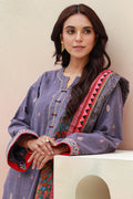 Zellbury | Unstitched 3 Piece Khaddar | Embroidered Shirt Shalwar Dupatta - 0846 Default Title
