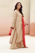 Zellbury | Unstitched 3 Piece Khaddar | Embroidered Shirt Shalwar Dupatta - 0847