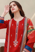 Zellbury | Unstitched 3 Piece Khaddar | Embroidered Shirt Shalwar Dupatta - 0848 Default Title