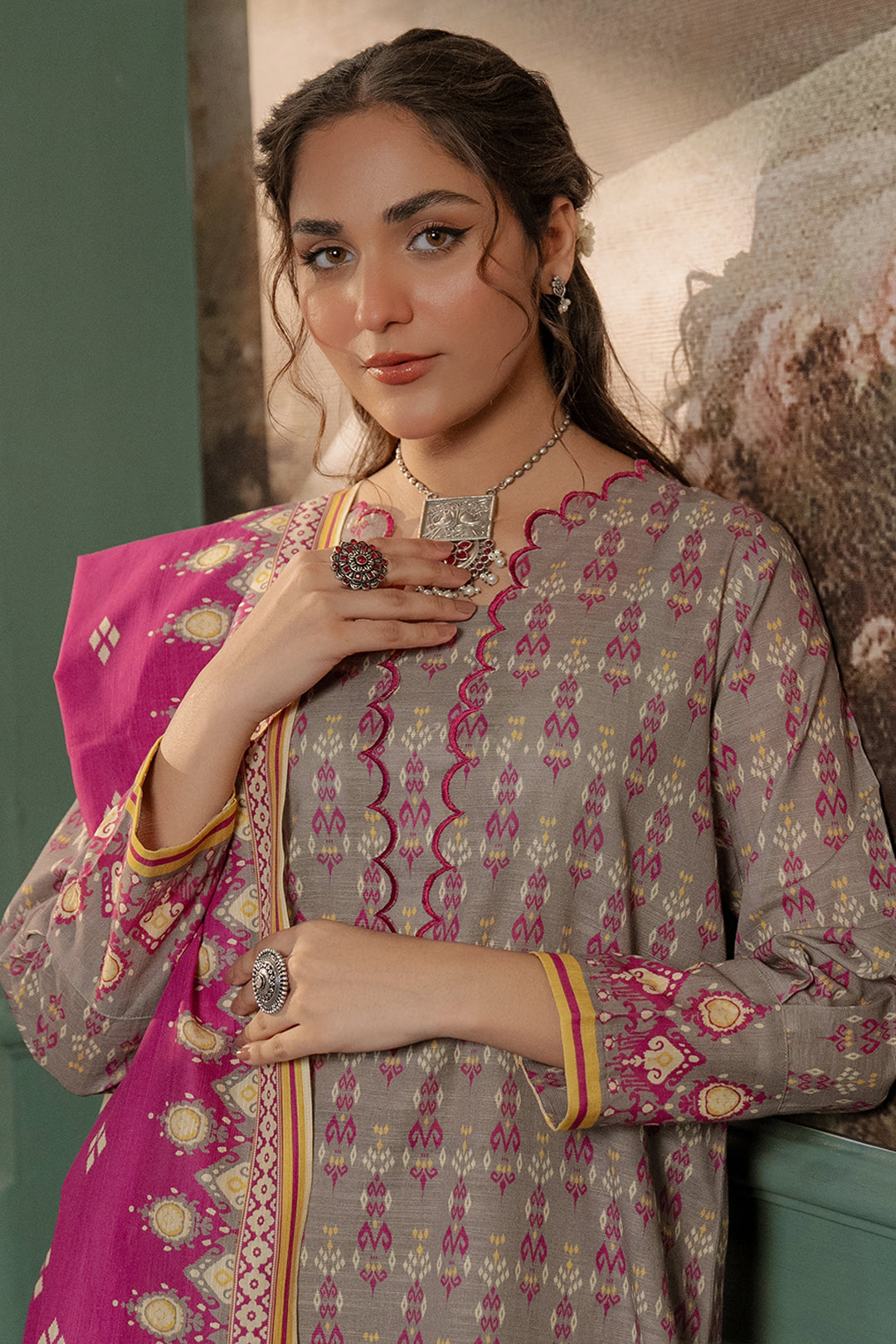 Zellbury | Unstitched 2 Piece Khaddar | Shirt Dupatta - 0332 Default Title