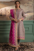Zellbury | Unstitched 2 Piece Khaddar | Shirt Dupatta - 0332