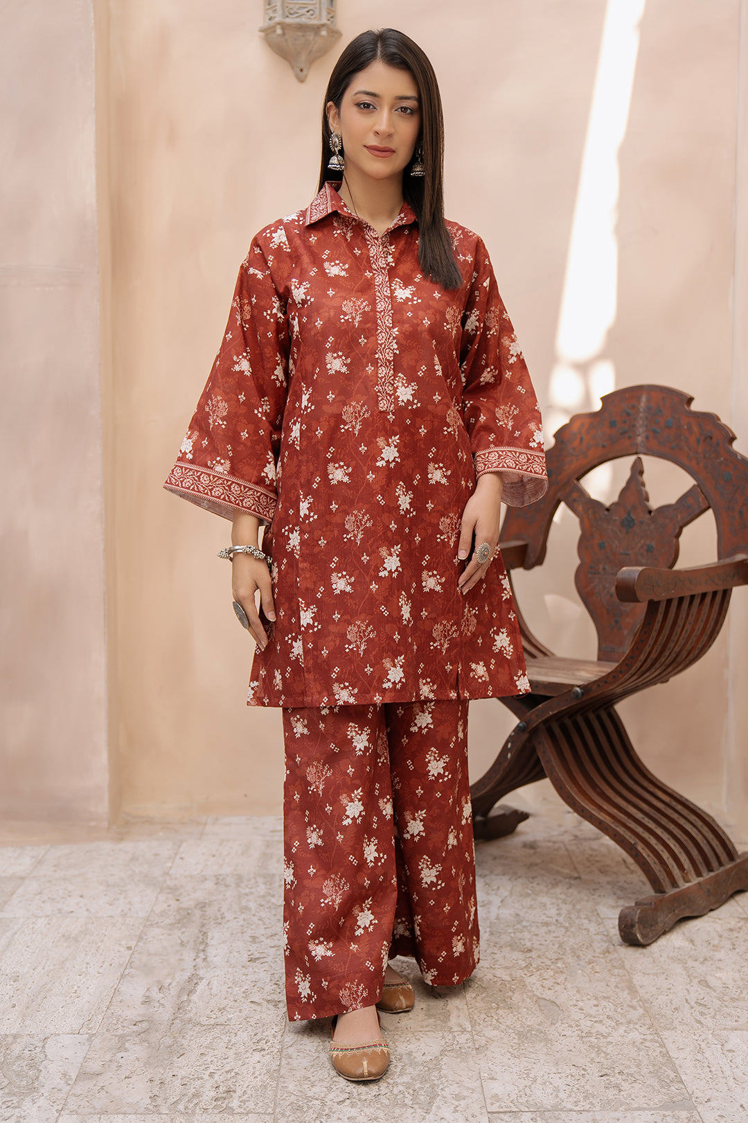 Zellbury | Unstitched 2 Piece Khaddar | Shirt Shalwar - 0434