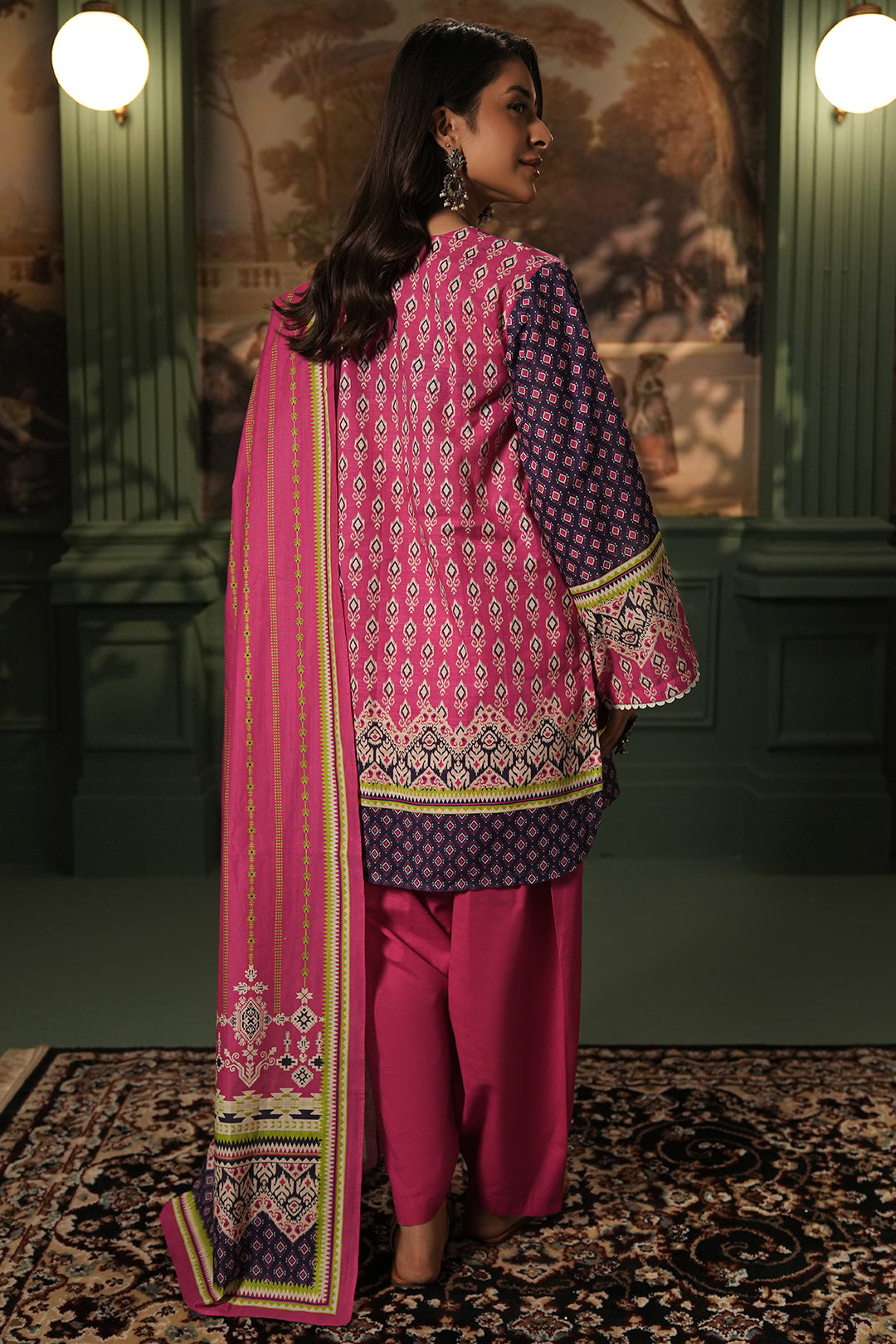 Zellbury | Unstitched 3 Piece Khaddar | Shirt Shalwar Dupatta - 0359
