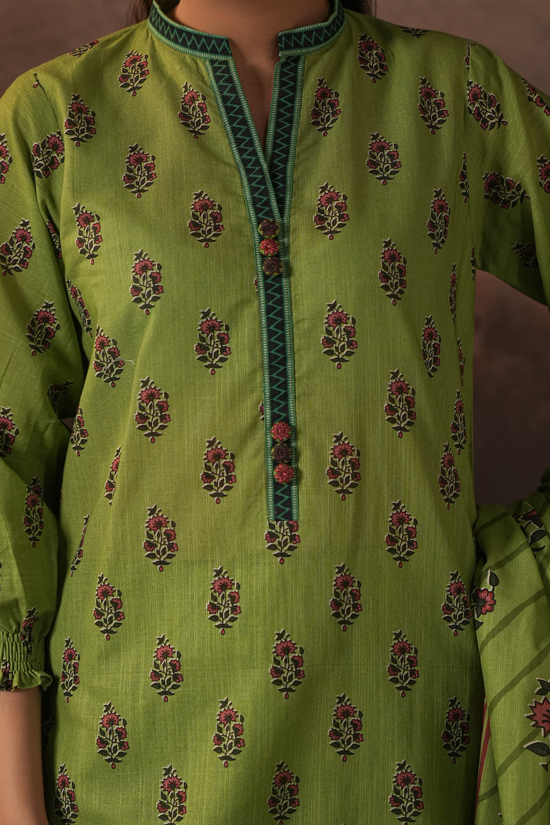 Zellbury | Unstitched 3 Piece Khaddar | Shirt Shalwar Dupatta - 0388