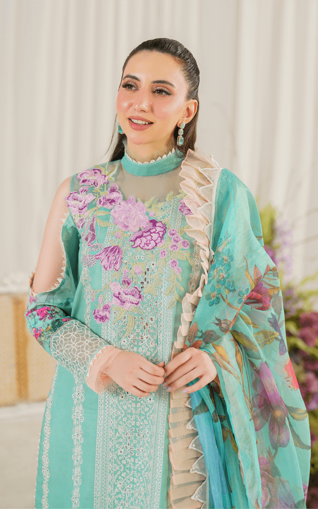 Asifa and Nabeel | Pretty in Pink Limited Edition | Water Lily (PP-3) - Pakistani Designer Dress - by Asifa and Nabeel | Type: Luxury - 100% Original at Saira Sultan