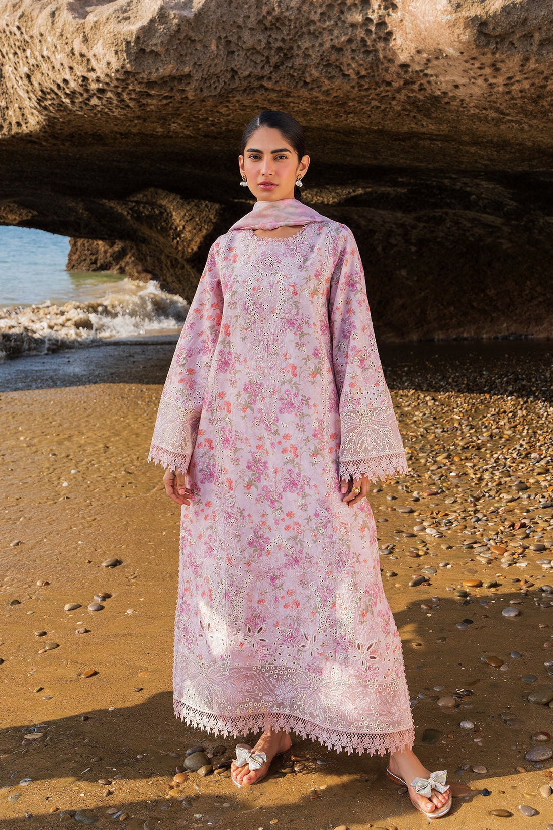 Afrozeh | Endless Summer | Zar XS Baby Pink Lawn