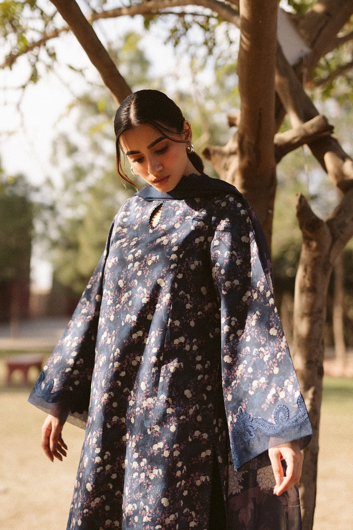 Ayzel | The Bare Minimum | Evana L Navy Blue Lawn