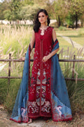 Afrozeh | Lawn 25 | Glacis XS Maroon Lawn