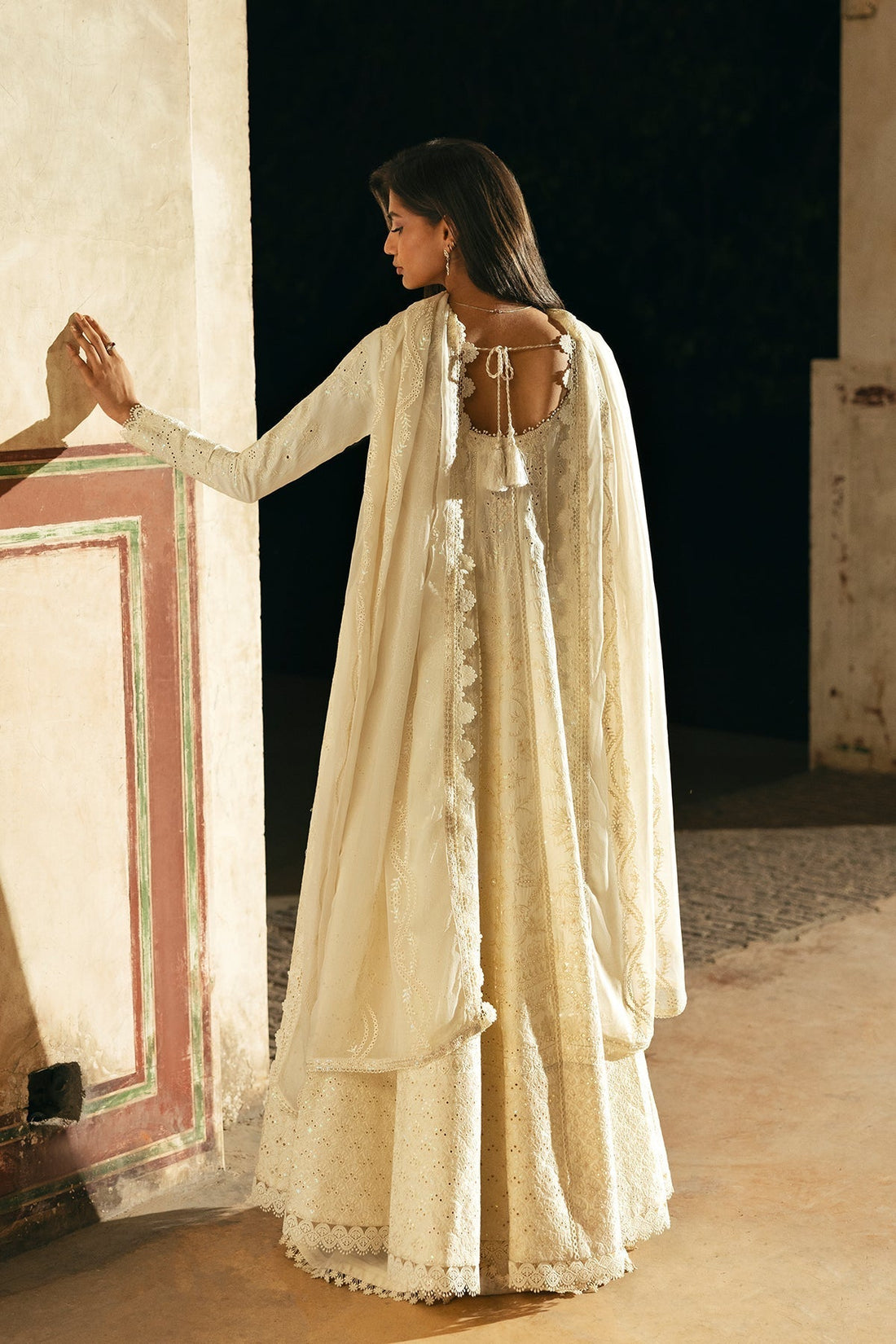 Afrozeh | Mulaqaat Lawn | Ishq XS Off White Lawn