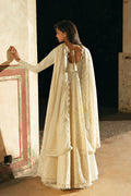 Afrozeh | Mulaqaat Lawn | Ishq XS Off White Chiffon