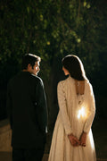 Afrozeh | Mulaqaat Lawn | Ishq S Off White Chiffon