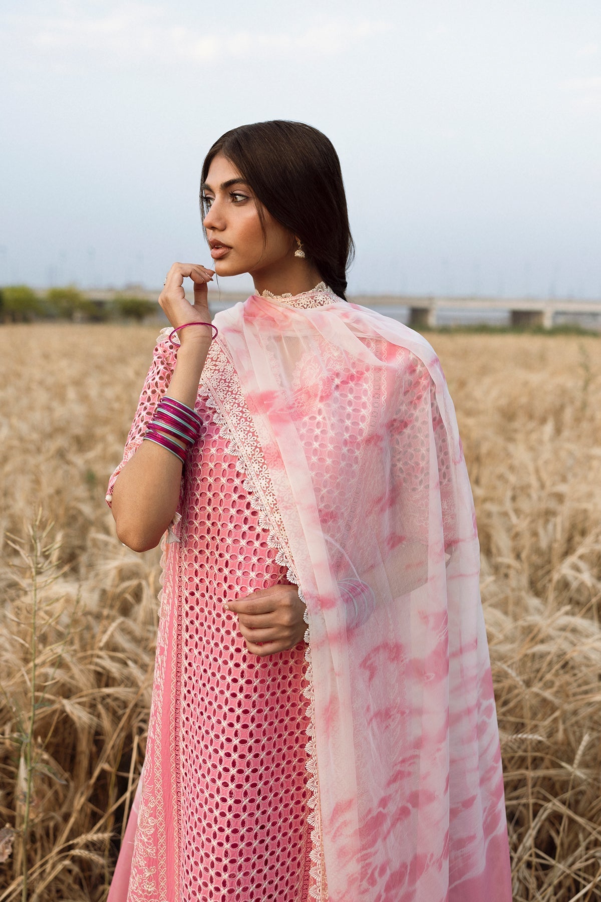 Afrozeh | Mulaqaat Lawn | Khwaab M Pink Lawn