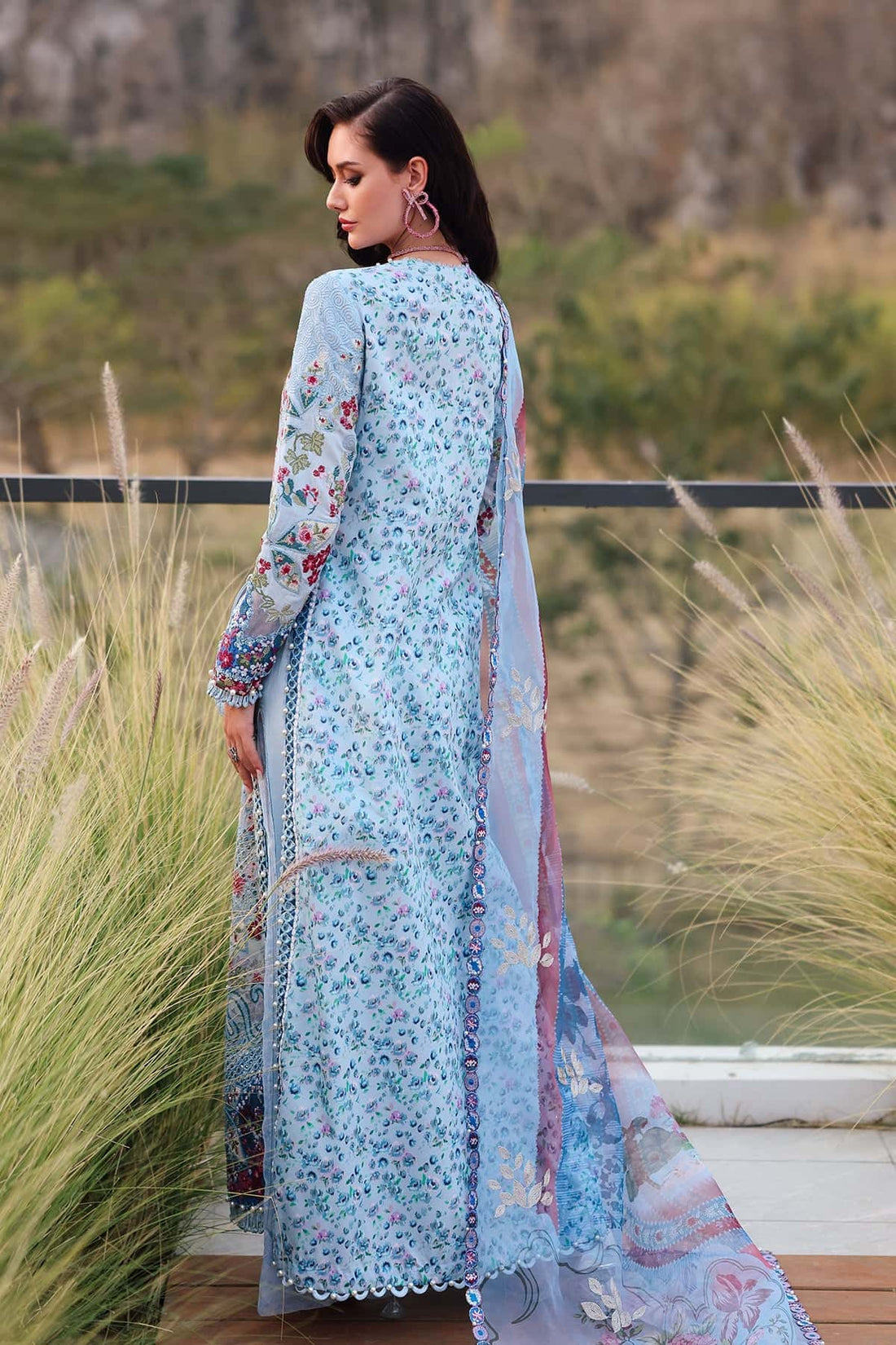 Afrozeh | Lawn 25 | Presta XS Light Blue Lawn