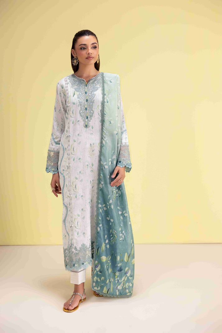 Aabyaan | Eid Pret 25 | RIVA AP-03 XS Off White Dobby Lawn