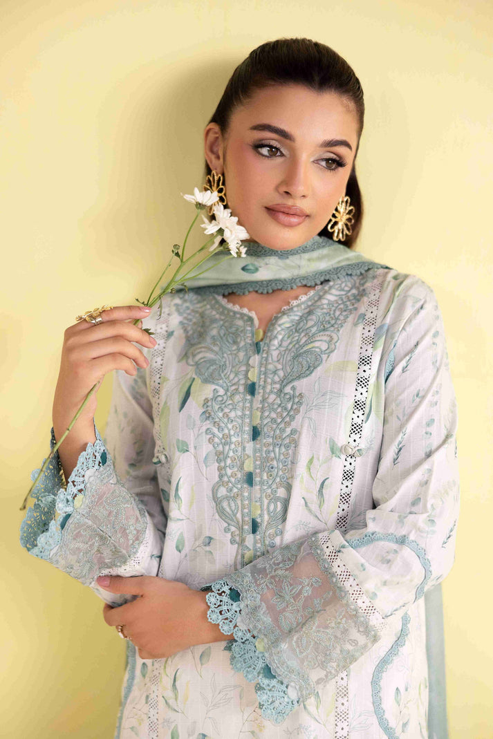 Aabyaan | Eid Pret 25 | RIVA AP-03 M Off White Dobby Lawn