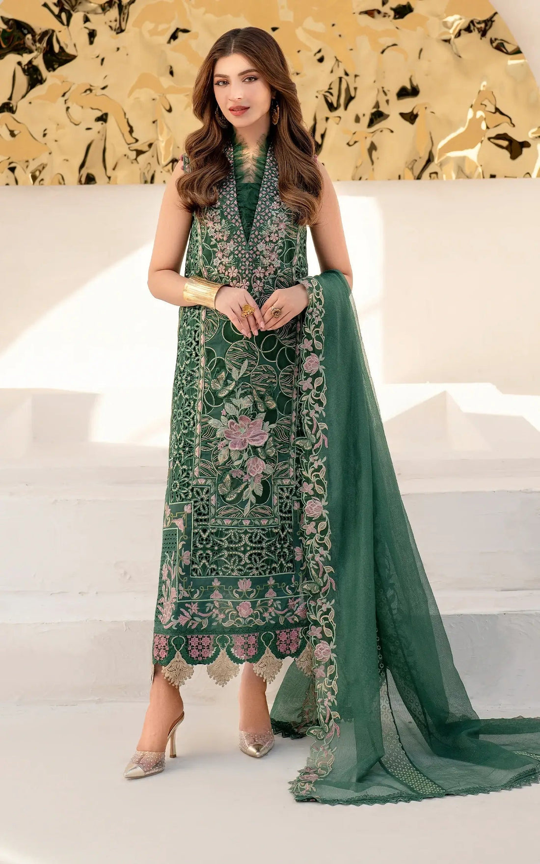 Asifa and Nabeel | Azalia Summer 25 | Wild One (AZL25-06) XS Green Lawn