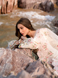 Mahnur | Sirena Luxury Lawn 25 | Wisteria M Off White Lawn
