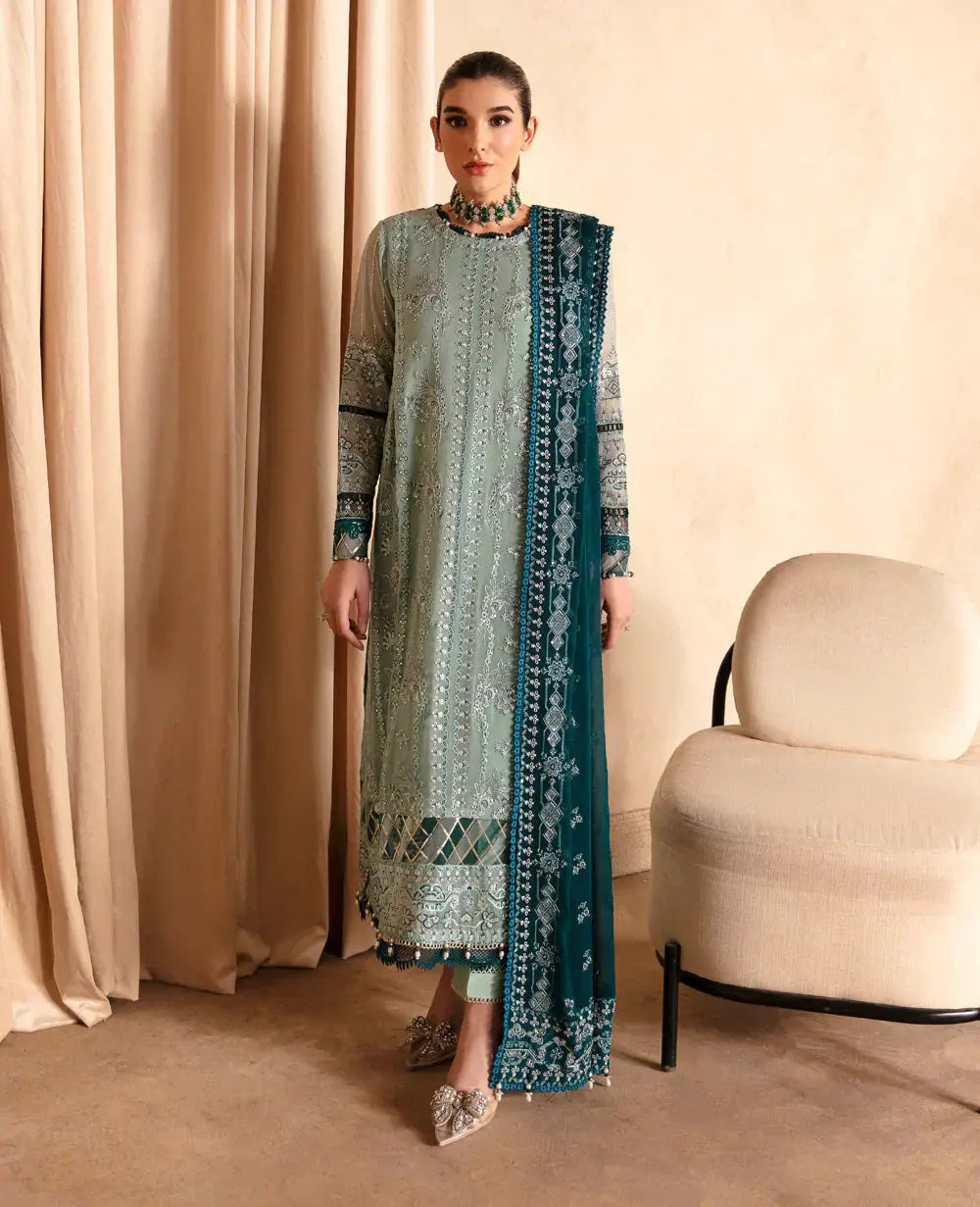 Xenia Formals | Yesfir 24 | Khira - Pakistani Designer Dress - by Xenia Formals | Type: Formal - 100% Original at Saira Sultan