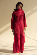 Zara Shahjahan | Fall Festive 24 | ZC-2071 XS Pink Raw Silk