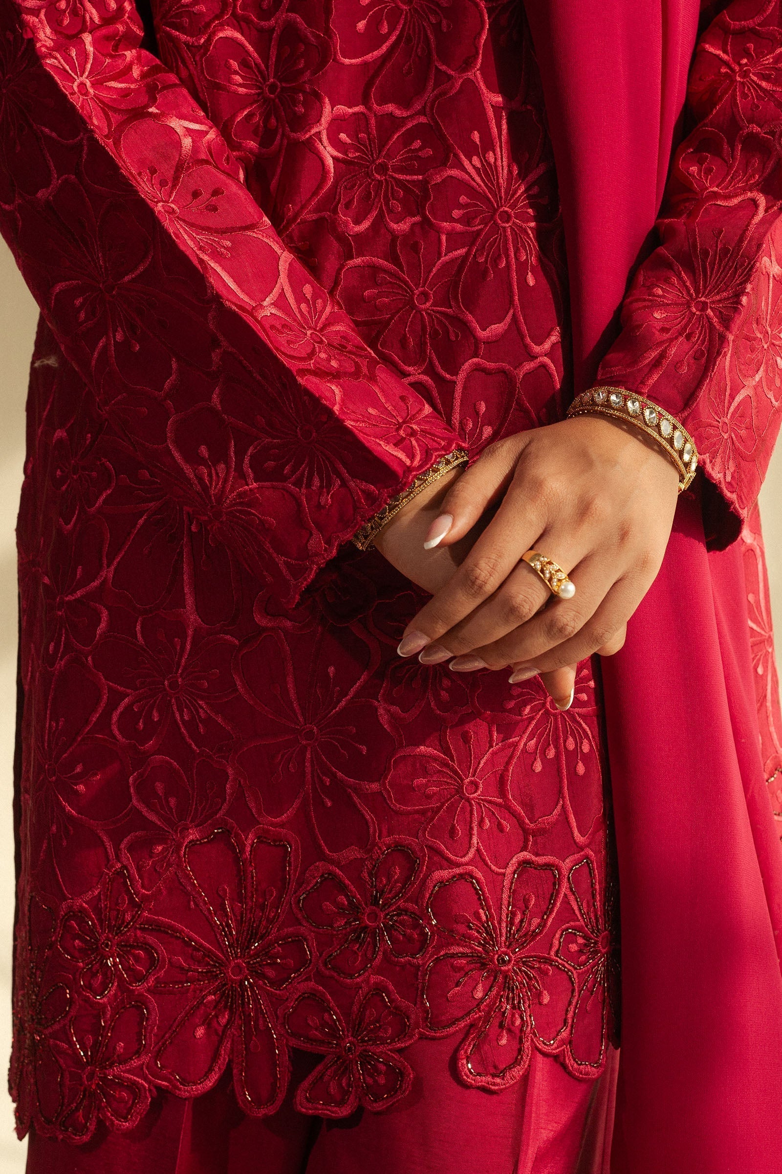 Zara Shahjahan | Fall Festive 24 | ZC-2071 M Pink Raw Silk