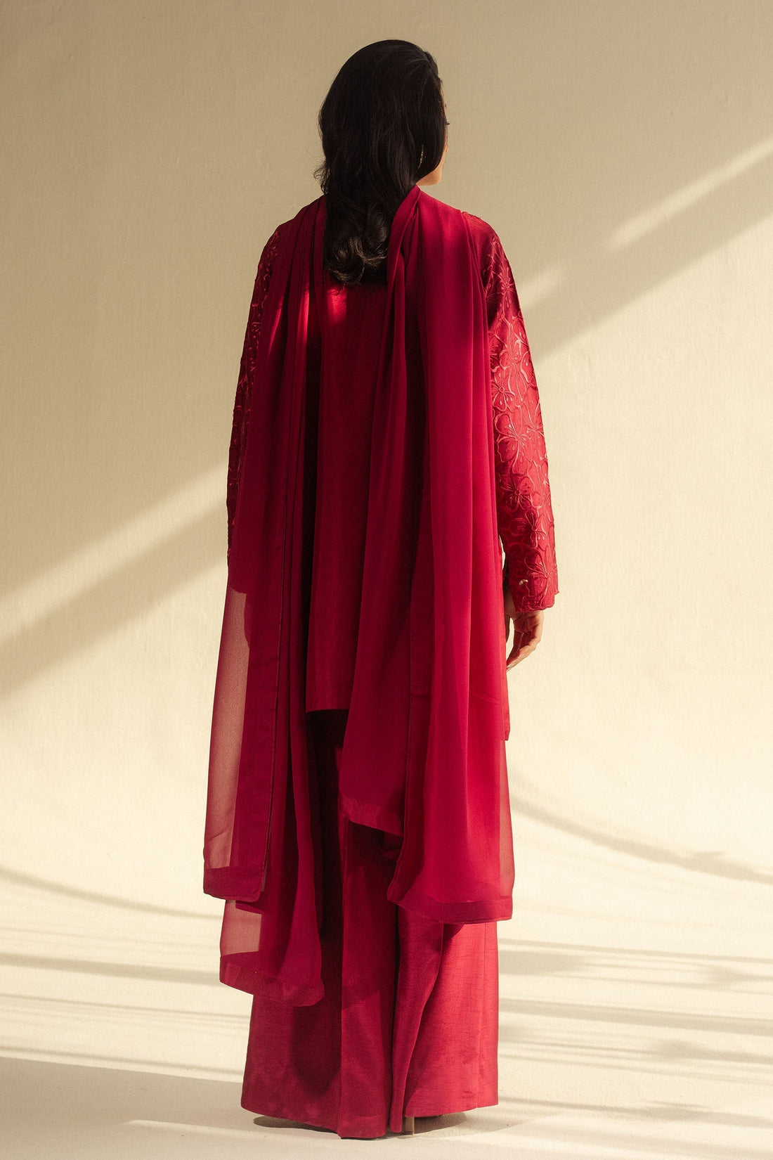 Zara Shahjahan | Fall Festive 24 | ZC-2071 XS Pink Raw Silk