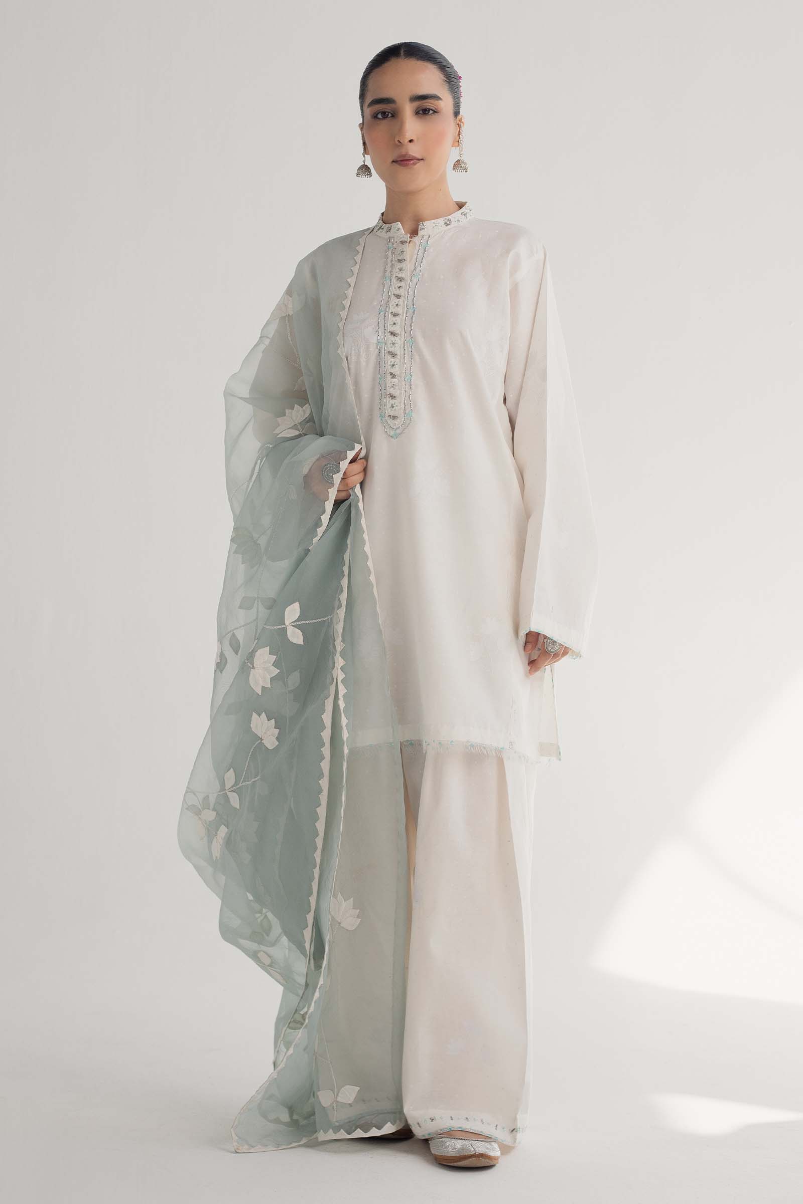 Zara Shahjahan | Handcrafted Suits | ZHC-046 - Pakistani Designer Dress - by Zarposh | Type: Luxury - 100% Original at Saira Sultan
