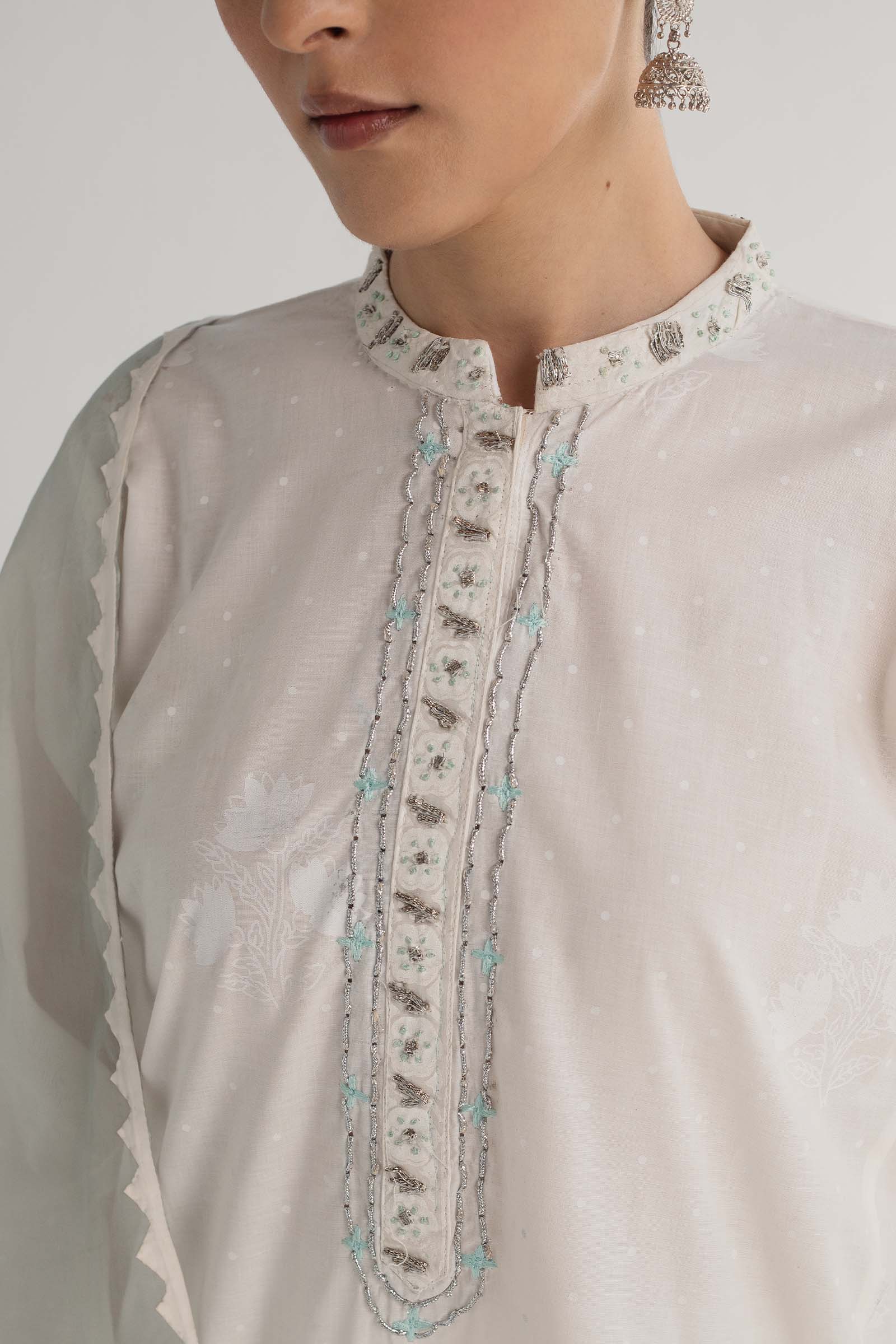 Zara Shahjahan | Handcrafted Suits | ZHC-046 - Pakistani Designer Dress - by Zarposh | Type: Luxury - 100% Original at Saira Sultan
